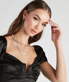 Lovely Chic Rhine Layered Necklace