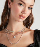 Lovely Chic Rhine Layered Necklace