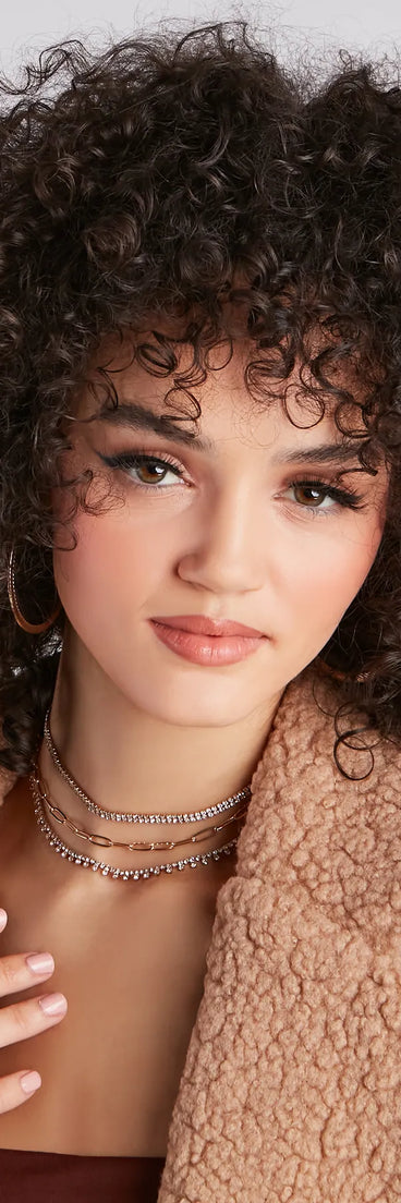 Gorgeous Shine Choker Necklace Set