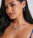 Stunning Elegance Rhinestone Necklace And Earrings Set