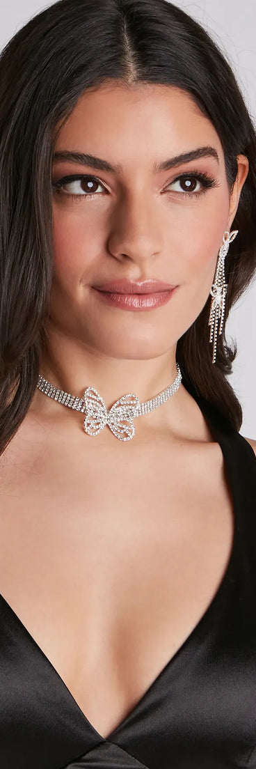 Flutter Some Hearts Butterfly Choker