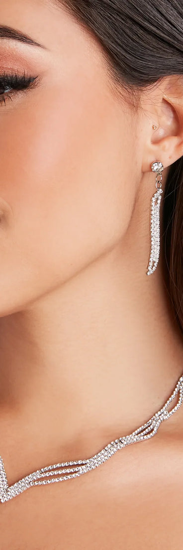 Luxe Potion Necklace And Earrings Set