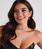 Striking Stunner Choker And Earrings Set