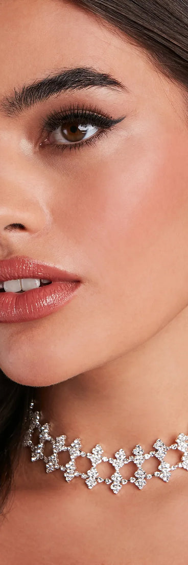 Striking Stunner Choker And Earrings Set