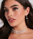 Striking Stunner Choker And Earrings Set
