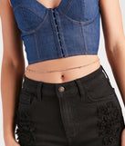 Pretty Bling Dainty Rhinestone Belly Chain