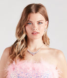 Irresistible Sparkle Necklace And Earrings Set