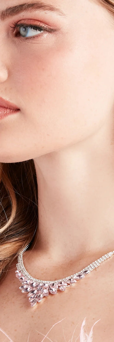 Irresistible Sparkle Necklace And Earrings Set