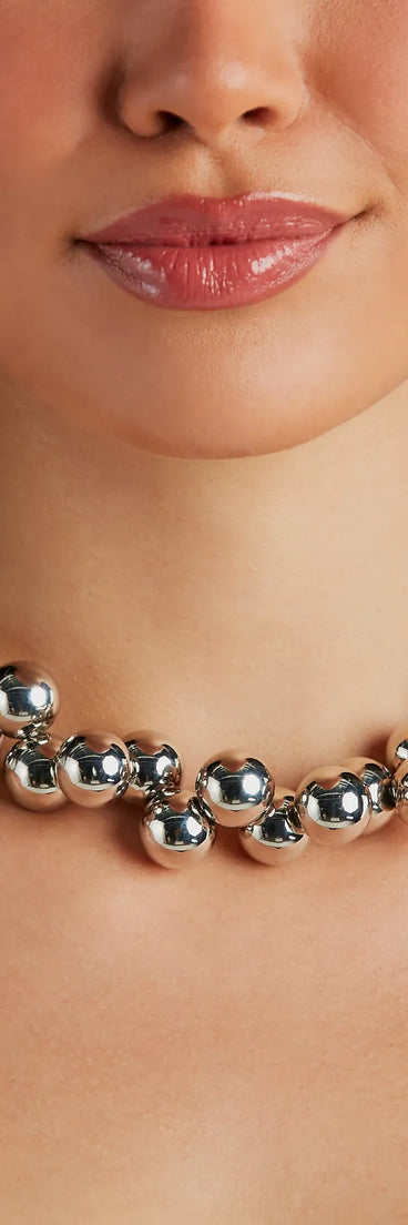 Turn Heads Beaded Choker Necklace