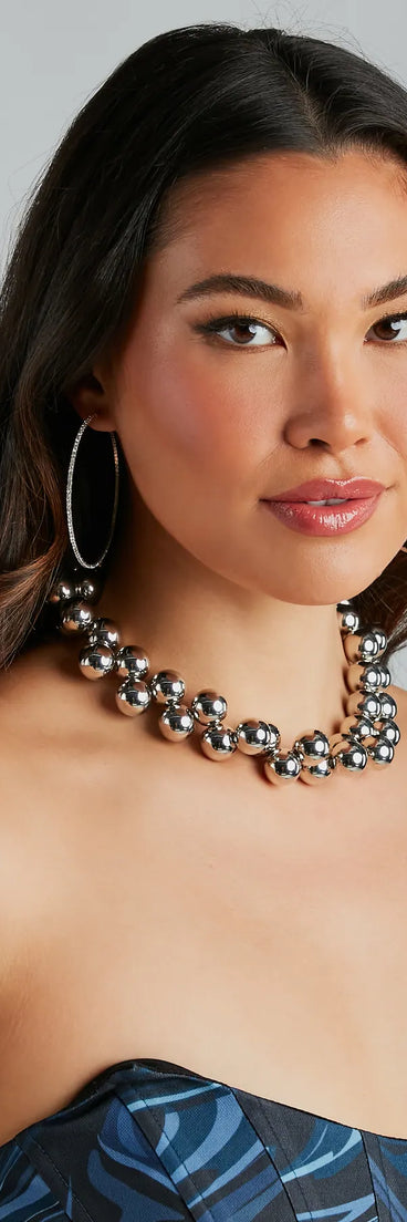 Turn Heads Beaded Choker Necklace