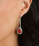 Gorgeous Glamour Gemstone Necklace And Earrings Set