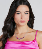 Queen Energy Gemstone Necklace And Earrings Set