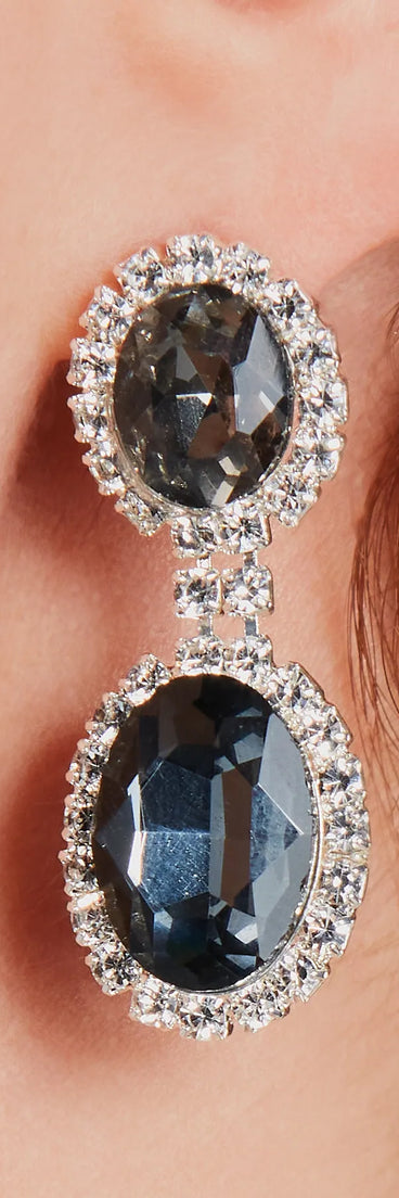 Glam Affair Gemstone Necklace And Earrings Set