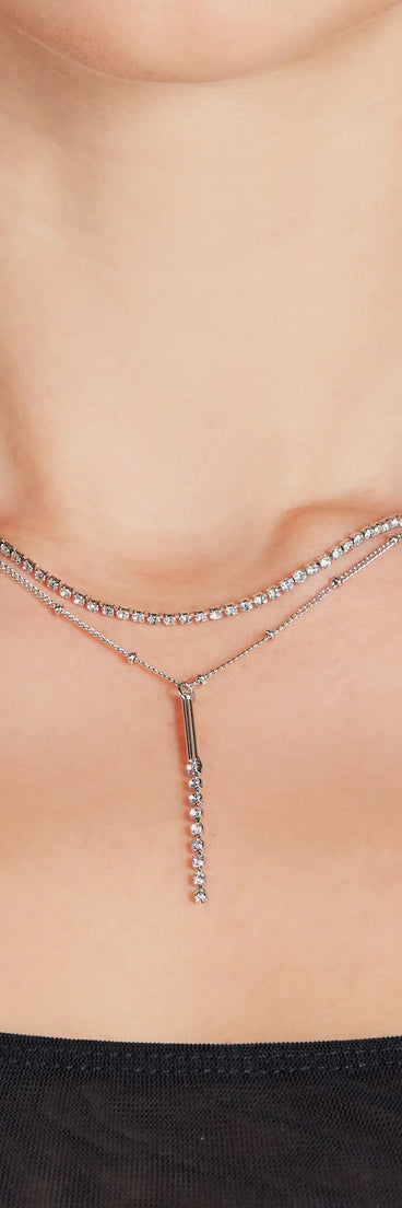 Everyday Sparkle Rhinestone Layered Necklace