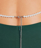 String Me Up In Pearls Halter Necklace