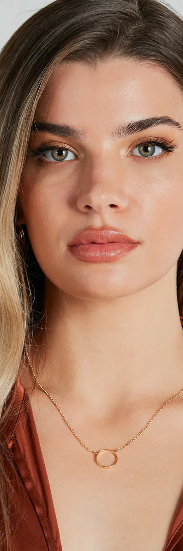 Going In Circles Dainty Necklace