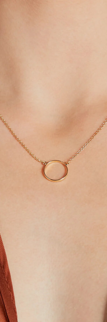 Going In Circles Dainty Necklace
