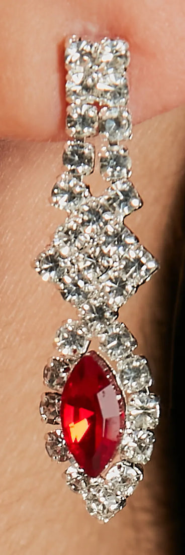 Lights And Glamour Gemstone Necklace And Earrings Set