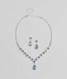 Get inspired with the Luxe Beauty Rhinestone Necklace And Earrings Set, a feed-worthy blue piece that’s part of Windsor's updated and curated women’s clothing edit packed with must-have fall outfit ideas.