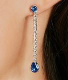 Elegant Glitz Rhinestone Necklace And Earrings Set