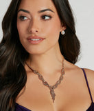 Gorgeous Glamour Twisted Rhinestone Necklace