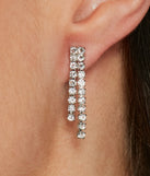 Posh Sparkle Rhinestone Necklace And Earrings Set