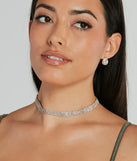 Shimmering Rhinestone Choker Necklace