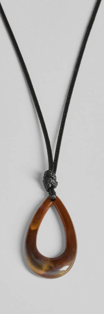 Eclectic Charm Teardrop Stone Necklace