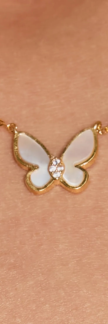 Striking Charm Butterfly Necklace