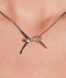 Just As Sweet Dainty Bow Choker Necklace