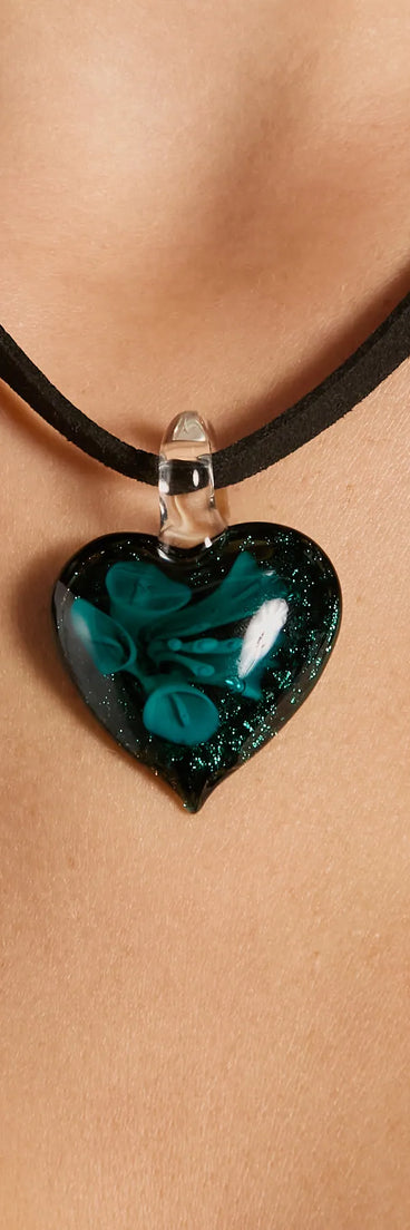 My Whole Heart Swirl Charm Necklace