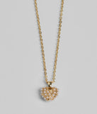 Meet Your Match Faux Pearl Heart Necklace