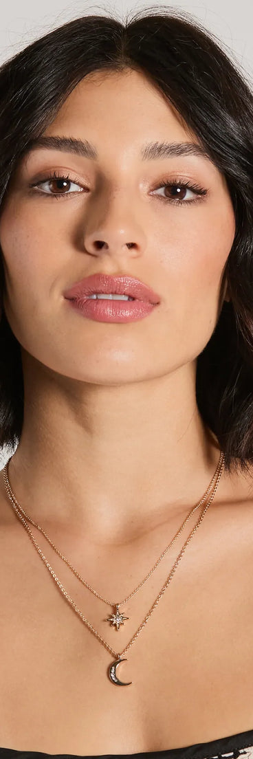 Chic Alignment Celestial Layered Necklace