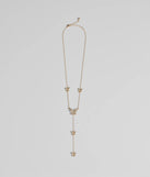 Whimsy Glamour Rhinestone Butterfly Necklace