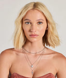 Cross My Heart Layered Necklace