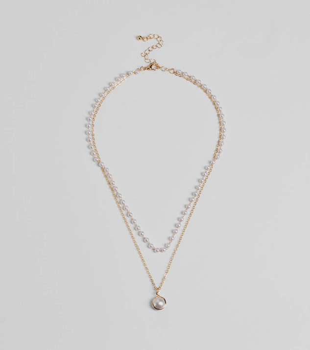 Luxe Moment Faux Pearl Layered Necklace