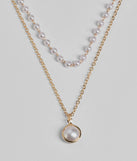Luxe Moment Faux Pearl Layered Necklace