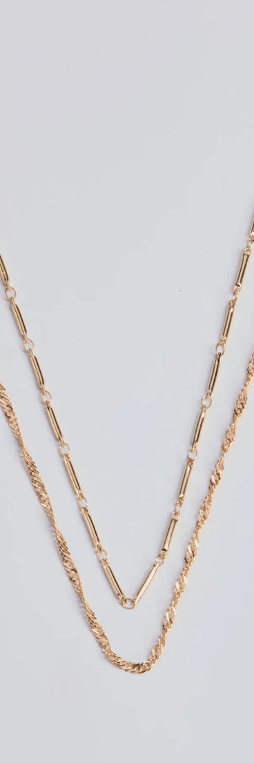 
Upgrade your style game for 2025 with the Casual Glam Layered Chain Necklace in gold, perfect for any fashion-forward wardrobe.