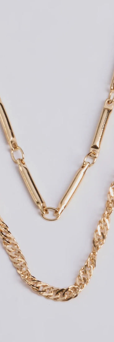 
Upgrade your style game for 2025 with the Casual Glam Layered Chain Necklace in gold, perfect for any fashion-forward wardrobe.