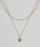 Key To My Heart Locket Layered Chain Necklace Set