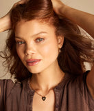 Key To My Heart Locket Layered Chain Necklace Set
