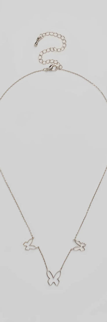 Never Blend In Butterfly Chain Necklace