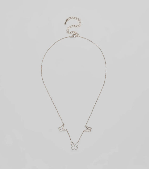 Never Blend In Butterfly Chain Necklace