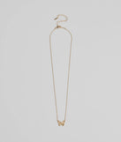 Social Butterfly Charm Necklace