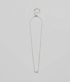The Perfectly Pretty Cubic Zirconia Necklace helps create a chic silver women's cocktail outfit with a trendy texture and stylish design, ideal for wedding guest cocktail outfits or dinner parties.