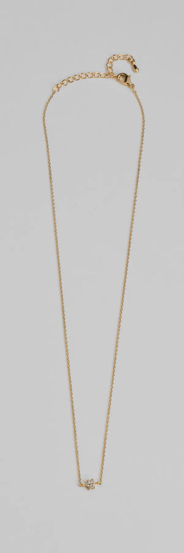 In The Stars Rhinestone Charm Necklace