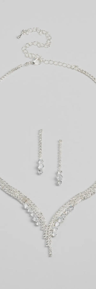 Beauty Perfection Necklace And Earrings Set