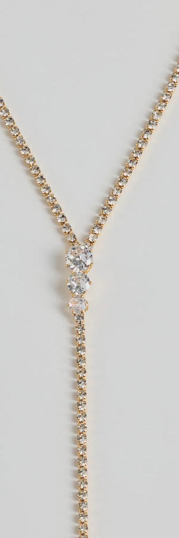 The Upscale Moments Cubic Zirconia Accent Choker Necklace in clear is a women's workwear piece offering a trendy style and unique accents, perfect for effortlessly creating an outfit-of-the-day look that transitions your office look to going-out ready.