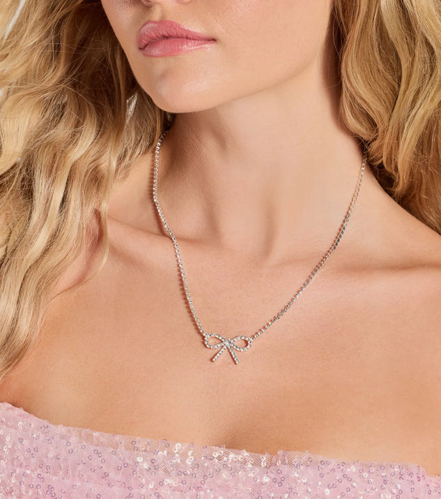 【HYERES LOR】22FW★ Cupid silver bow dia necklace CUPID'S BOW PENDANT – Hard Jewelry™