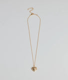 Cross My Heart Pendant Necklace